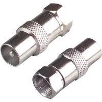 SCANPART - Connector - Adapter - F-connector (Male) -  COAX (Male) image