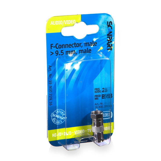 SCANPART - Connector - Adapter - F-connector (Male) -  COAX (Male) image