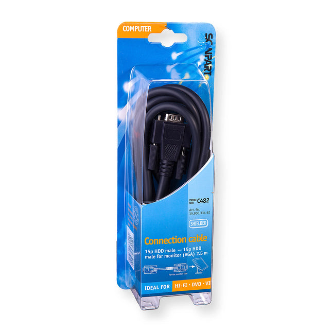 SCANPART - Monitor cable - VGA (Male) - VGA (Male) - 2.5 m image