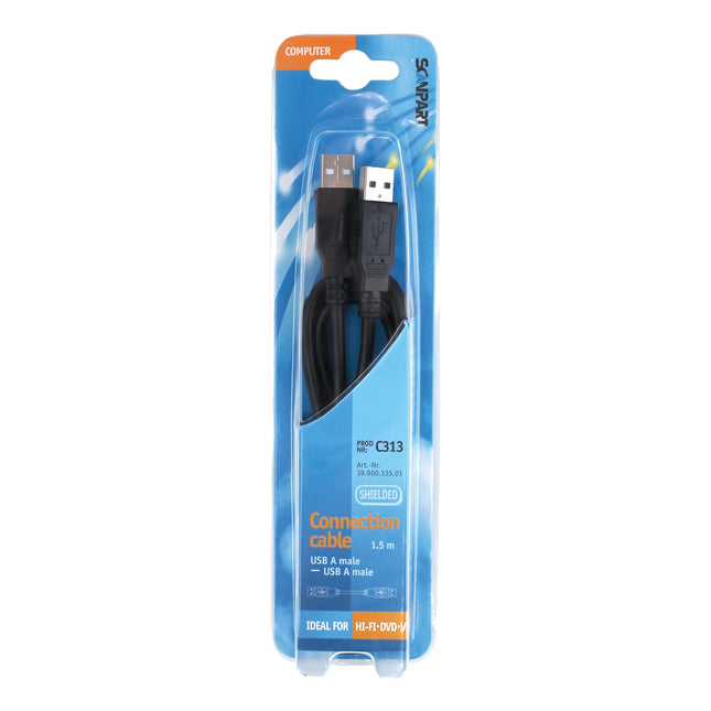 SCANPART - Data cable - USB-A (Male) - USB-A (Male) - 1.5 m image
