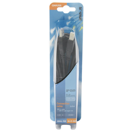 SCANPART - Data cable - Adapter cable - USB-A (Male) - USB-B (Male) - 3.0 m image