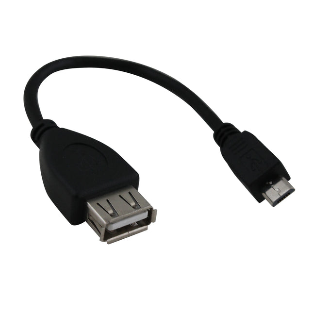 SCANPART - Charging- and Data cable - Adapter cable - Micro USB (Male) - USB-A (Female) - 0.15 m image