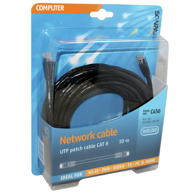 SCANPART - Network cable - UTP - RJ45 (Male) - RJ45 (Male) - 10 m image