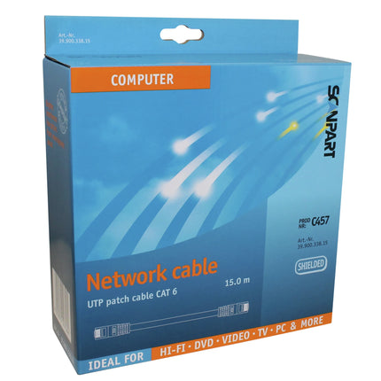 SCANPART - Network cable - UTP - RJ45 (Male) - RJ45 (Male) - 15 m image