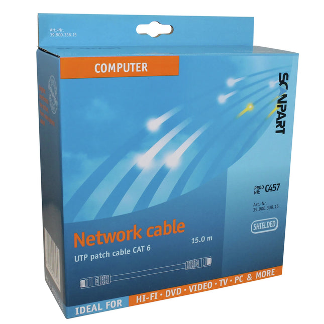 SCANPART - Network cable - UTP - RJ45 (Male) - RJ45 (Male) - 15 m image