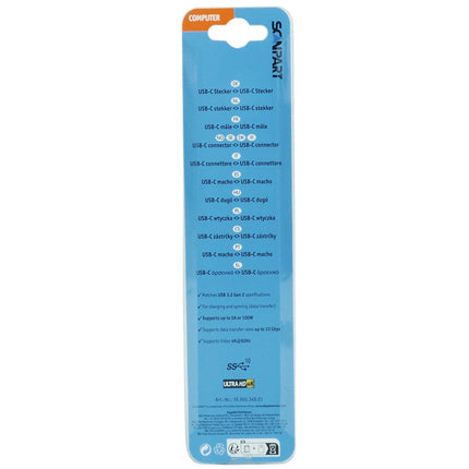SCANPART - Charging- and Data cable - USB-C (Male) - USB-C (Male) - 1.0 m image