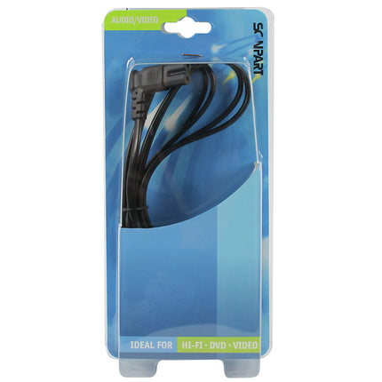 SCANPART - Device cord - Plug 230 V (Male) - C7 (Female) - angled 2.0 m 2 x 0.75 mm image
