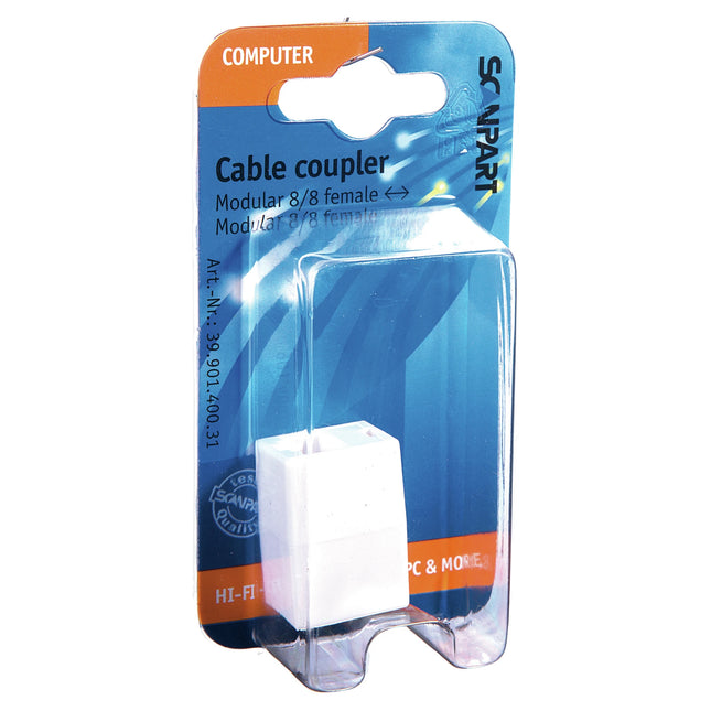 HOUSEBRAND - Connector - RJ45 - CAT6 (Female) - RJ45 - CAT6 (Female) image