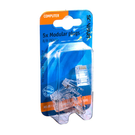 SCANPART - Plug - RJ45 - CAT6 (Male) - UTP cable   Without a Cap image