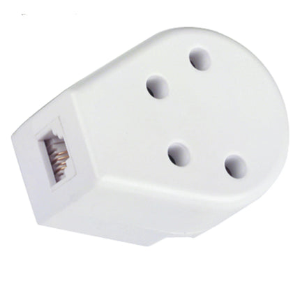 SCANPART - Plug Adapter Phone - Telephone plug (Male) - angled - Modular connection 6P4C - RJ12   Possibility for second plug image