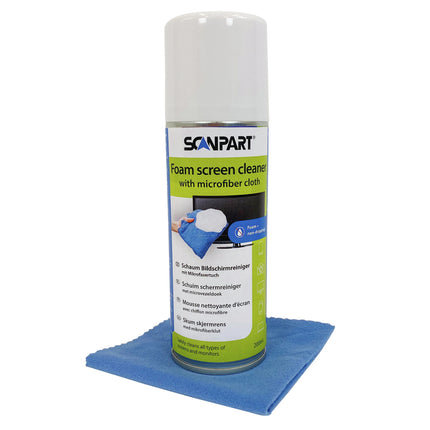 SCANPART - Screen cleaner - Foam cleaner - 200 ml + cloth image