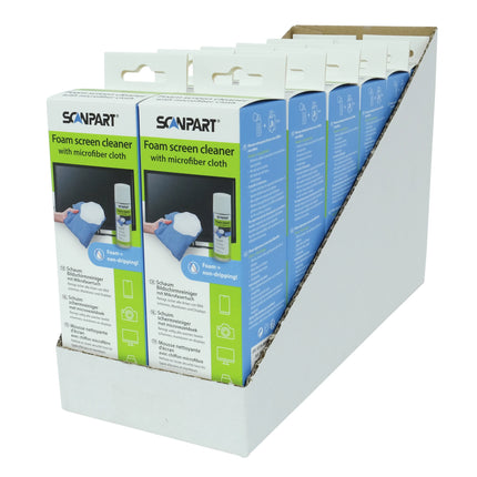 SCANPART - Screen cleaner - Foam cleaner - 200 ml + cloth image