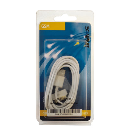 SCANPART - Charging- and Data cable - USB-A (Male) - Apple Dock (Male) - 2.0 m image