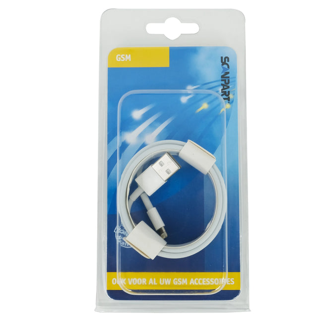 SCANPART - Charging- and Data cable - USB-A (Male) - Lightning (Male) - 2.0 m image