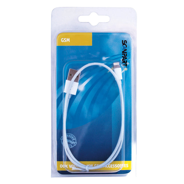 SCANPART - Charging- and Data cable - USB-A (Male) - Lightning (Male) - 0.5 m image
