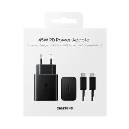 SAMSUNG - Charger - USB-C + cable USB-C - 45 W - Black image