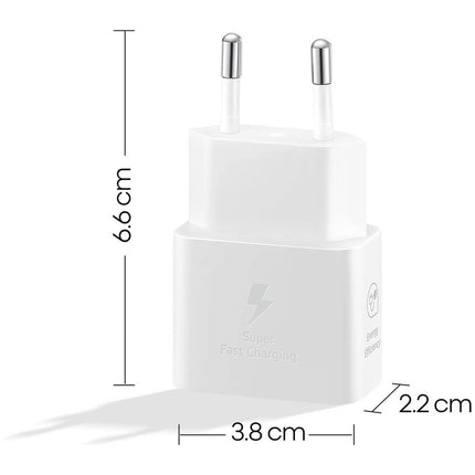 SAMSUNG - Samsung 25W fast charger USB-C adapter white image