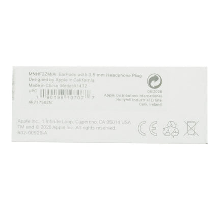 APPLE - Earphone - White - MNHF2 - In-ear - 3.5 mm (M) image