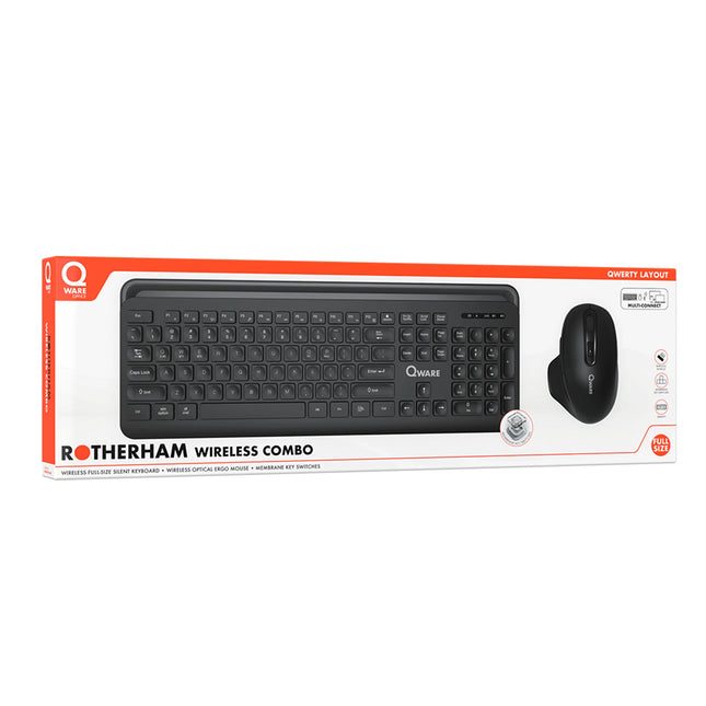 QWARE - Mouse and Keyboard - Rotherham - Wireless - USB-A | Bluetooth image