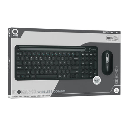 QWARE - Mouse and Keyboard - Florence - Wireless - USB-A | Bluetooth image