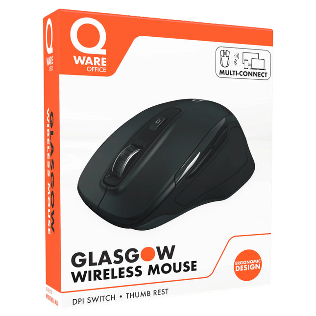 QWARE - Mouse - Glasgow - Wireless - USB-A | Bluetooth image