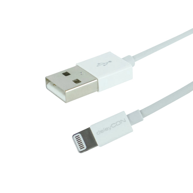 DELEYCON - Charging- and Data cable - USB-A (Male) - Lightning (Male) - 2.0 m image