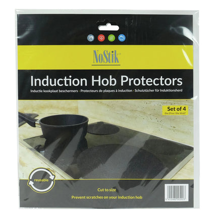 NOSTIK - Protective mats - Ø 27 cm - Black - 4 Pieces image
