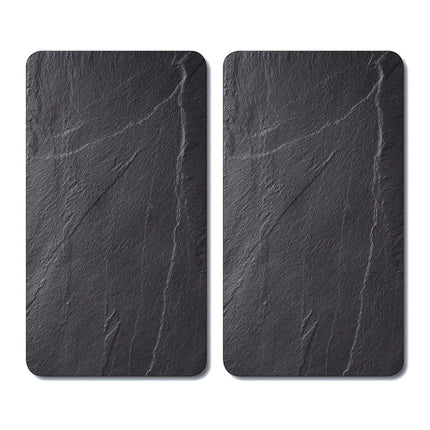 KESPER - Induction cover plate - Cutting board - 50 cm x 28.5 cm - Black - 2 pieces image