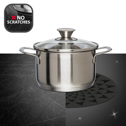 SCANPART - Protective mats - Ø 20 cm - Ø 26 cm - Black - 4 Pieces image