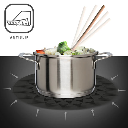 SCANPART - Protective mats - Ø 20 cm - Ø 26 cm - Black - 4 Pieces image