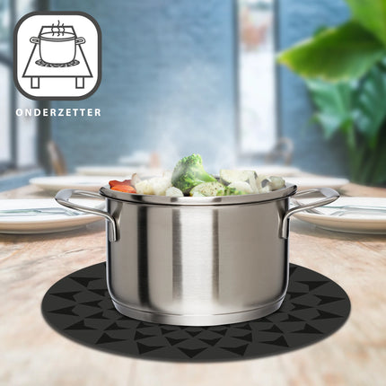 SCANPART - Protective mats - Ø 20 cm - Ø 26 cm - Black - 4 Pieces image