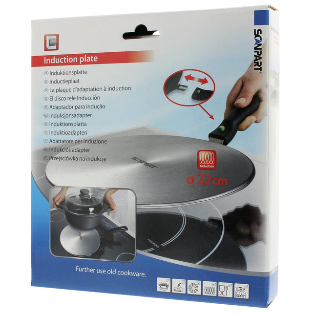 SCANPART - Induction adapter plate - Ø 22 cm - Stainless steel image