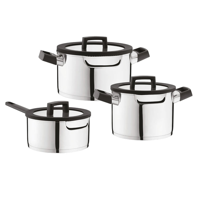 BERGHOFF - Cookware Set - Downdraft-Friendly - 6-Piece - Stainless Steel image