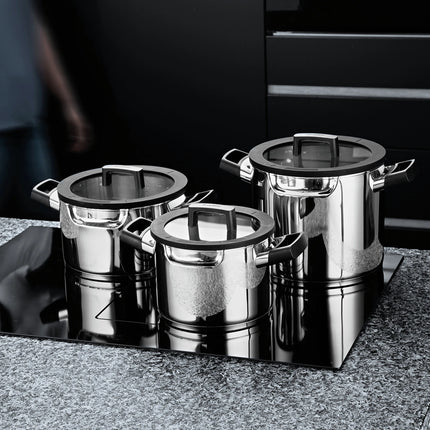 BERGHOFF - Cookware Set - Downdraft-Friendly - 6-Piece - Stainless Steel image