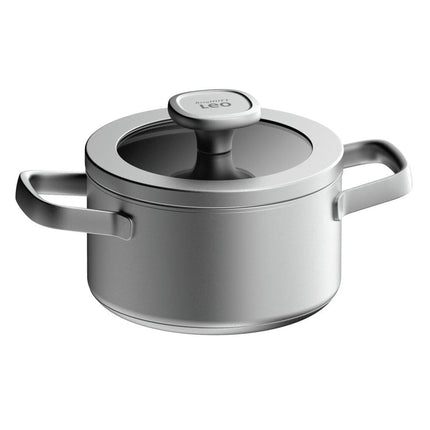 BERGHOFF - Saucepan - Ø16 cm - Stainless steel - With lid - Stainless steel image