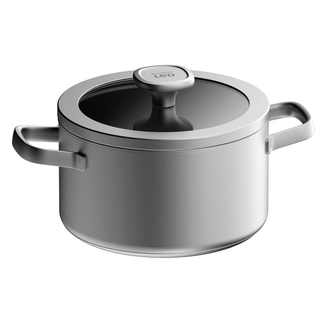 BERGHOFF - Saucepan - Ø20 cm - Stainless steel - With lid - Stainless steel image