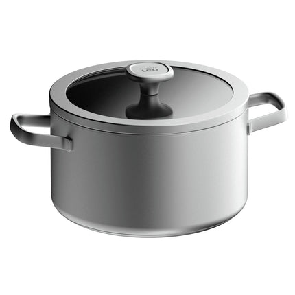 BERGHOFF - Saucepan - Ø24 cm - Stainless steel - With lid - Stainless steel image