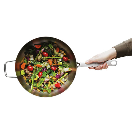 BERGHOFF - Wok - Leo - Ø28 cm - With Lid - Stainless Steel image