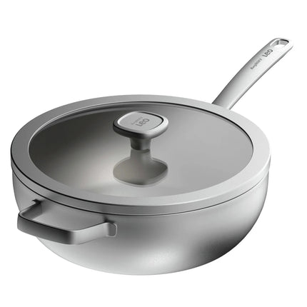 BERGHOFF - Wok - Leo - Ø28 cm - With Lid - Stainless Steel image