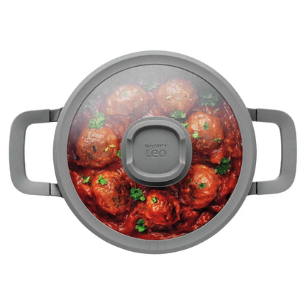BERGHOFF - Saucepan - Leo Stone+ - Ø20 cm - With lid - Aluminum image