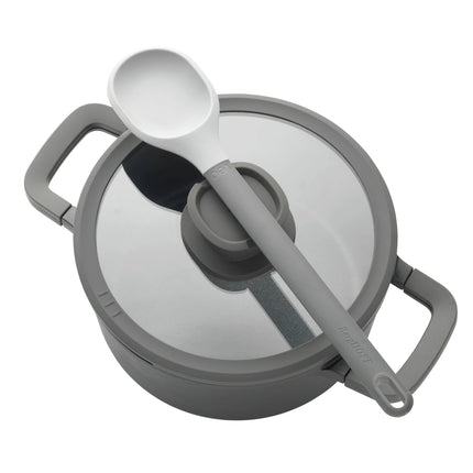BERGHOFF - Saucepan - Leo Stone+ - Ø24 cm x 11 cm - With lid - Aluminum image