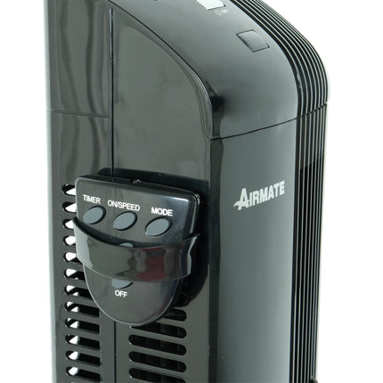 AIRMATE - Fan - Black - Column Model - Rotatable - 3 Speeds - With Timer & Remote Control image