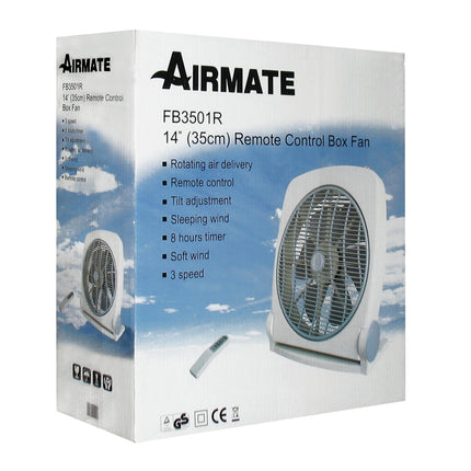 AIRMATE - Fan - Beige - Box Model - Rotatable - 3 Speeds - With Timer & Remote Control image