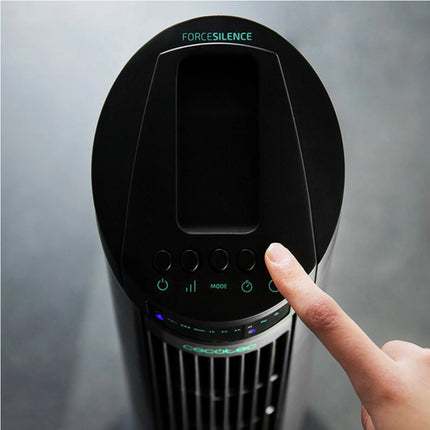 CECOTEC - Fan - Black - Column Model - 84 cm - Rotatable - 3 Speeds - With Timer & Remote Control image