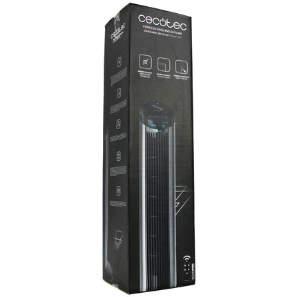 CECOTEC - Fan - Black - Column Model - 84 cm - Rotatable - 3 Speeds - With Timer & Remote Control image