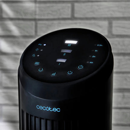 CECOTEC - Fan - Black - Column Model - 102 cm - Rotatable - 3 Speeds - With Timer & Remote Control image