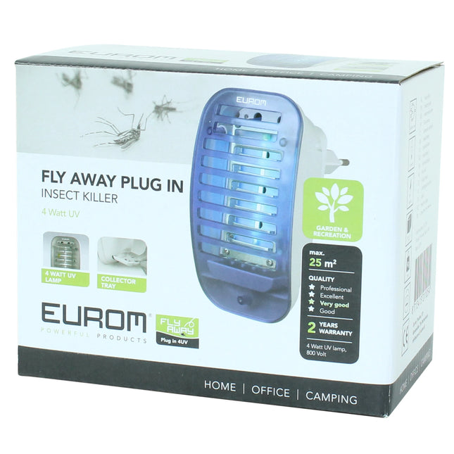 EUROM - insect killer plug-in lamp 4W 800V - FlyAway image