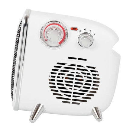 EUROM - Fan Heater - 1800W - White - 3 Power Settings - Retro Model image