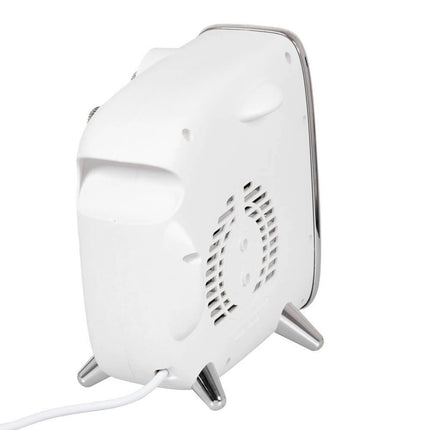 EUROM - Fan Heater - 1800W - White - 3 Power Settings - Retro Model image