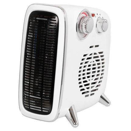 EUROM - Fan Heater - 1800W - White - 3 Power Settings - Retro Model image